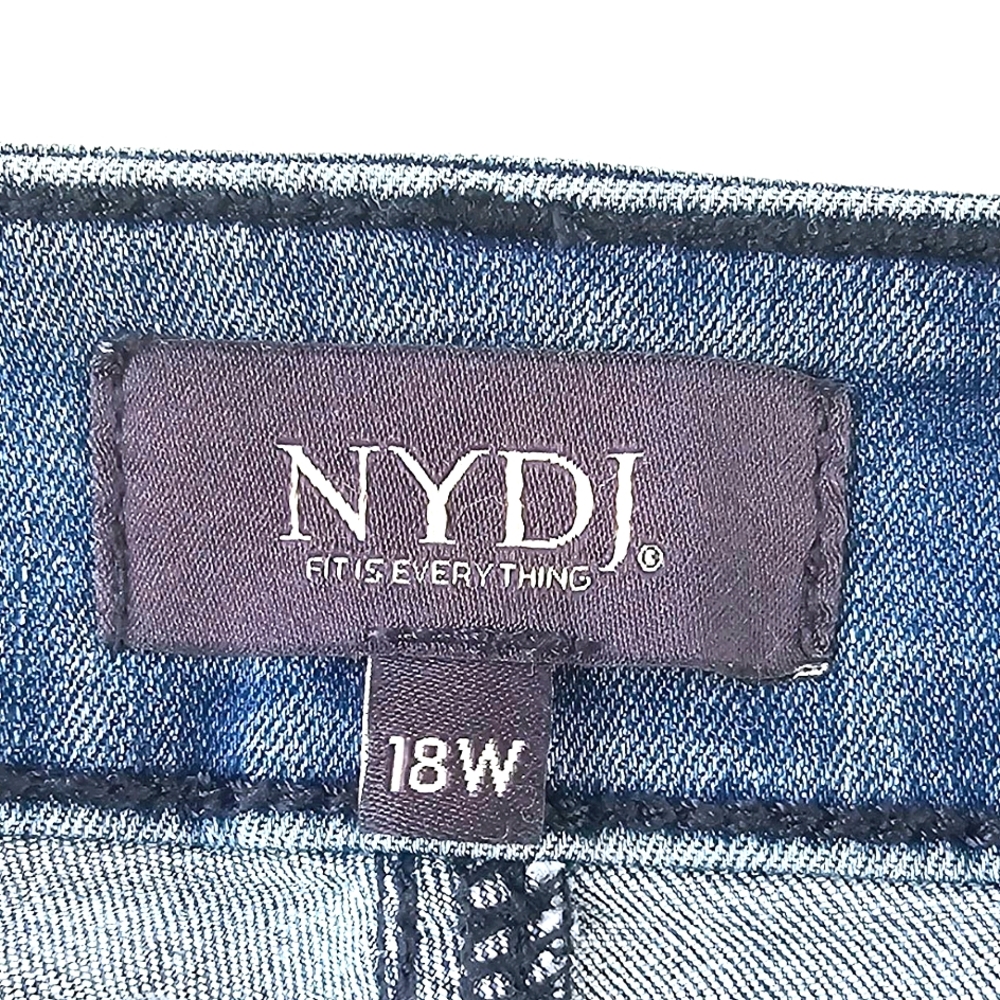 NYDJ Marilyn Straight Cool Embrace Figure Flattering Blue Jeans - Picture 3 of 13